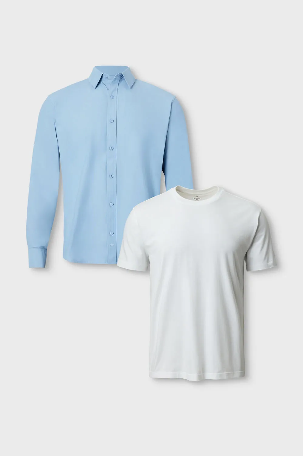 The Don Long Sleeve Button Up (Classic Fit) + 24-7 Tee 2-Piece Bundle sold by Fabletics