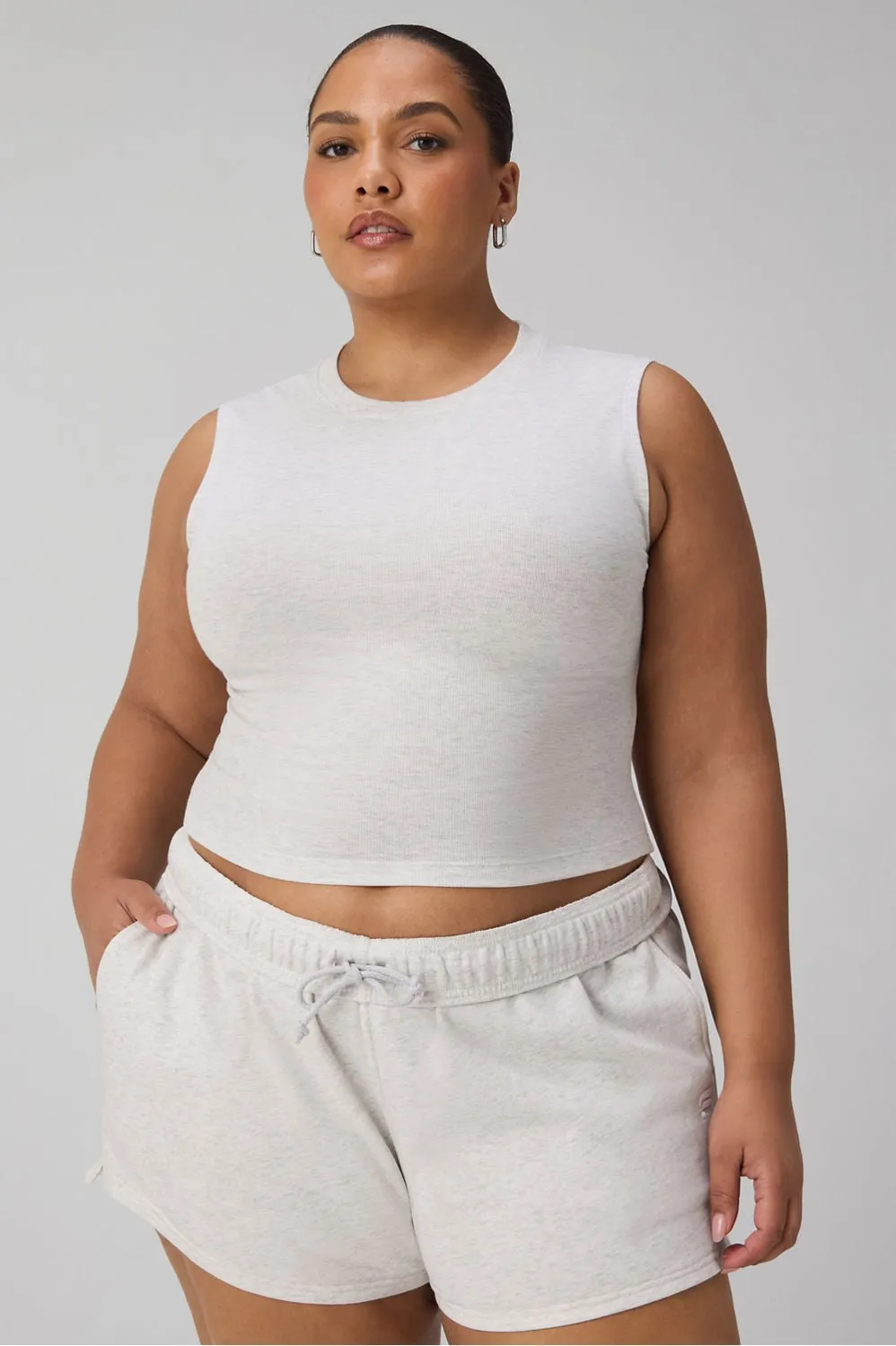 Classic Cotton Cropped Muscle Tee sold by Fabletics