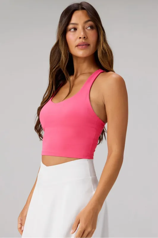 Anywhere Cropped Built-In Bra Tank made by Fabletics