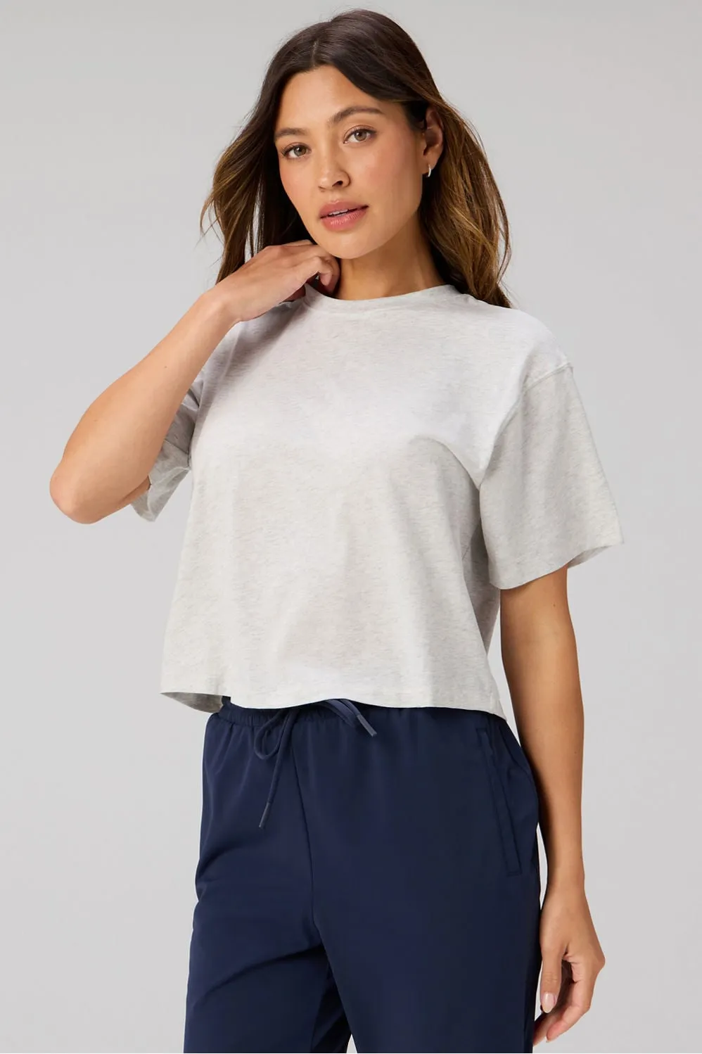 100% Cotton Boxy Tee sold by Fabletics