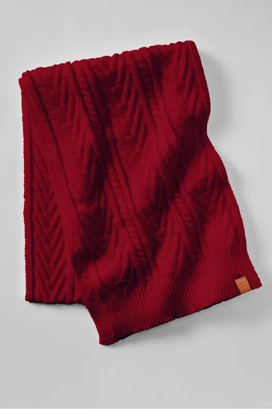 The Cable Knit Scarf made by Fabletics