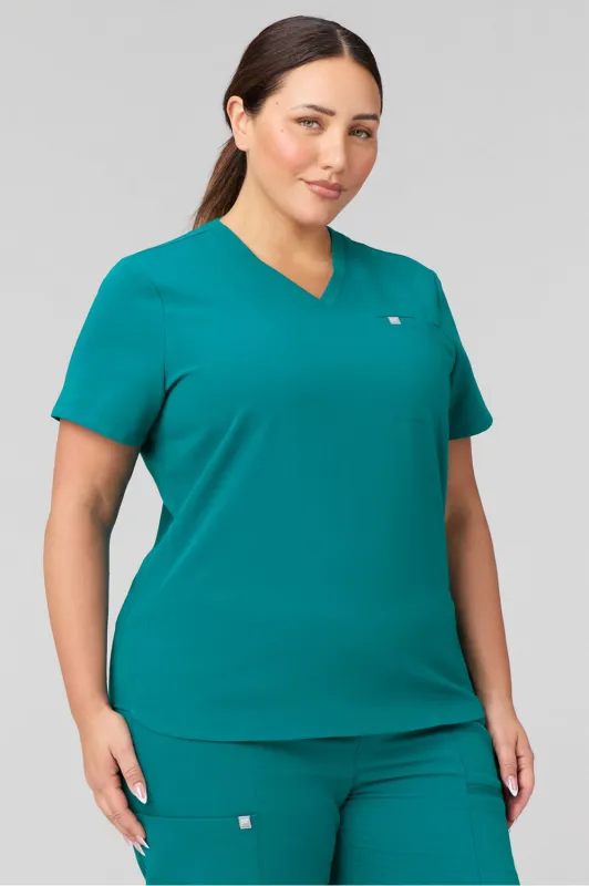 Vital 1-Pocket Scrub Top (Petite Fit) made by Fabletics