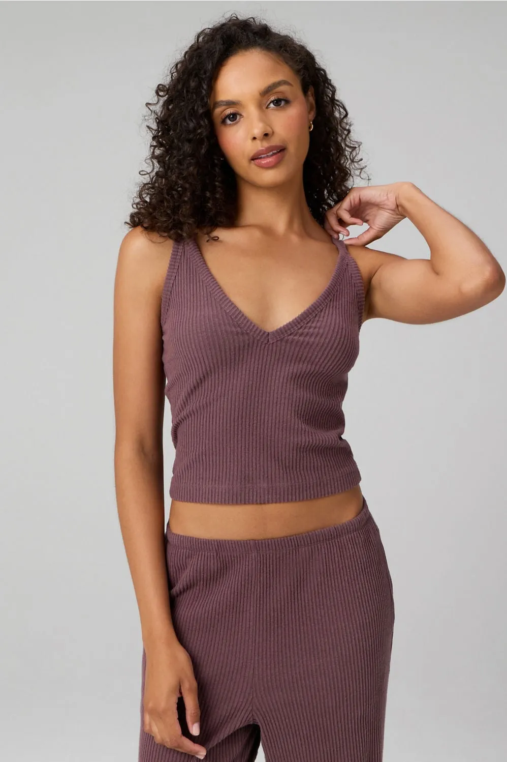Wide Rib V-Neck Tank sold by Fabletics