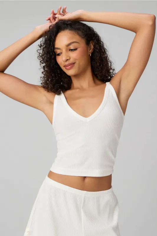 Wide Rib V-Neck Tank made by Fabletics