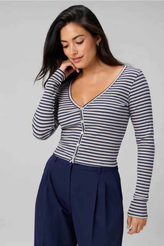 Modal Rib Cardigan Long-Sleeve Top made by Fabletics