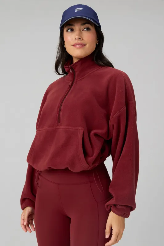 NO Chill Fleece Half-Zip made by Fabletics