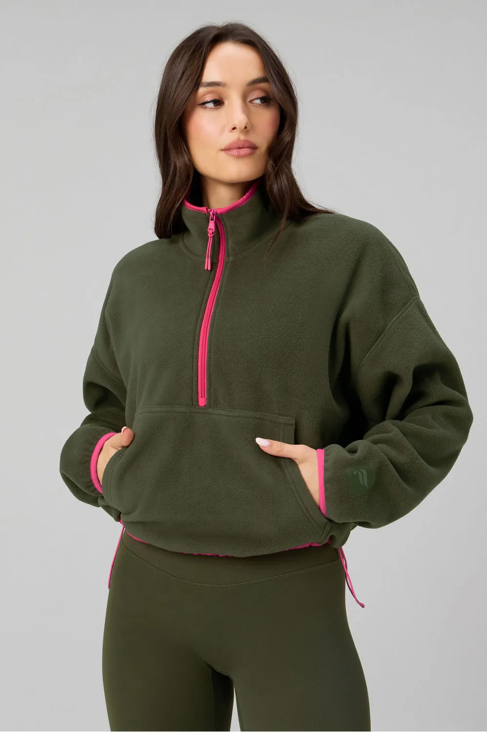 NO Chill Fleece Half-Zip sold by Fabletics
