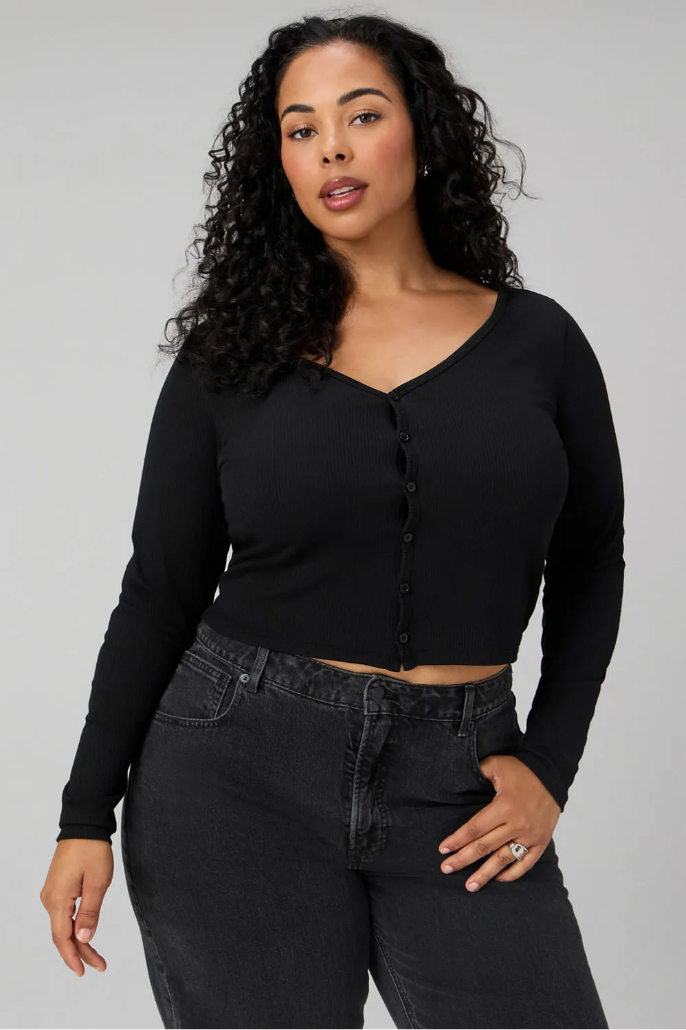Modal Rib Cardigan Long-Sleeve Top sold by Fabletics