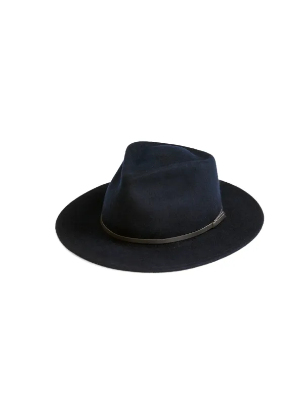 Yellow 108 Eastwood Hat - Navy sold by Faherty