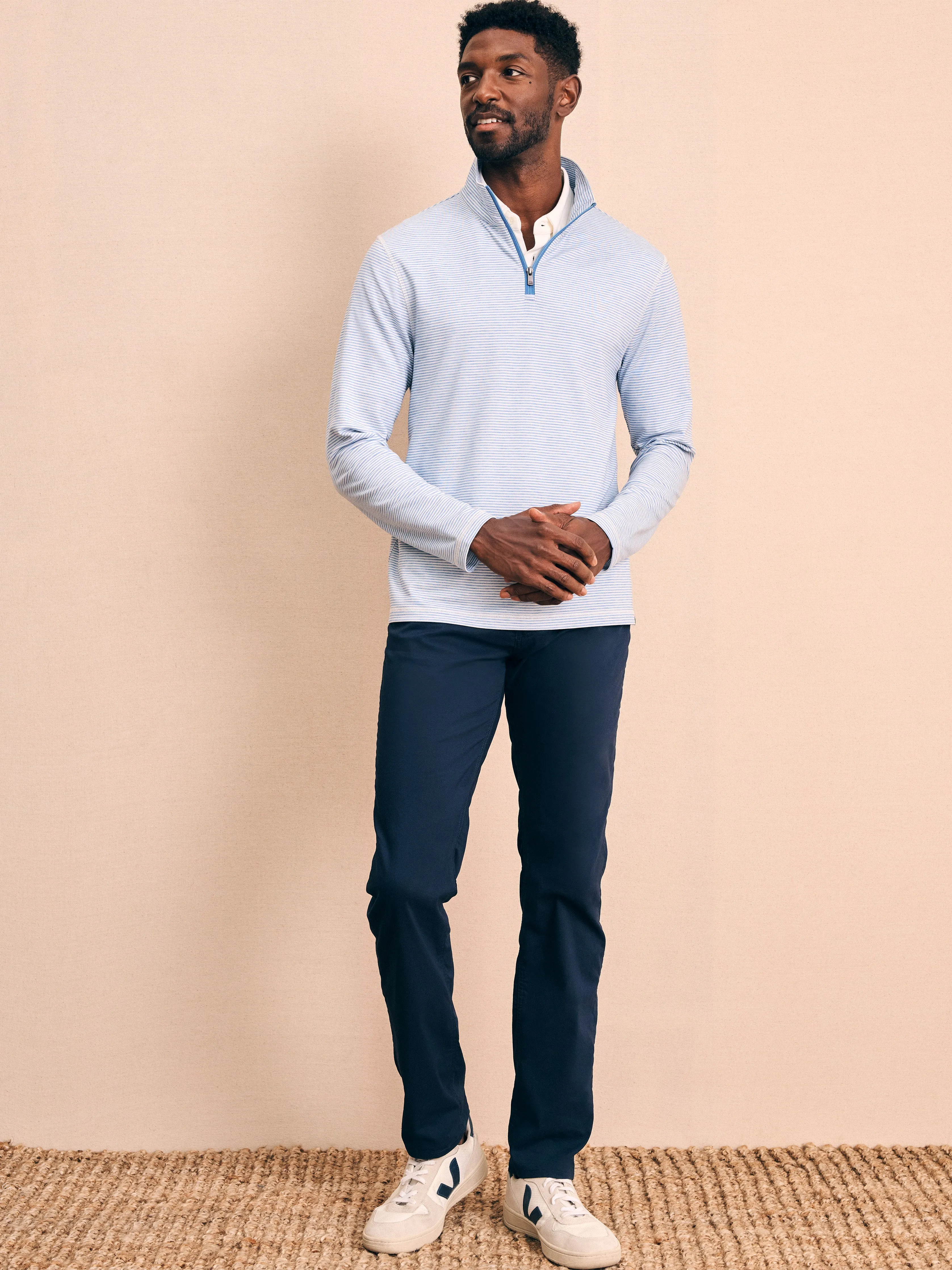 Movement™ Quarter Zip - Madaket Stripe sold by Faherty product image thumbnail 2