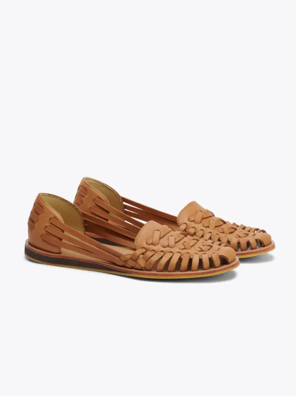 Nisolo Huarache Sandals - Almond sold by Faherty