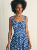 Sunseeker Midi Dress - Blue Ginger Floral sold by Faherty