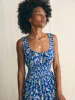 Sunseeker Midi Dress - Blue Ginger Floral sold by Faherty