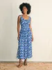 Sunseeker Midi Dress - Blue Ginger Floral sold by Faherty