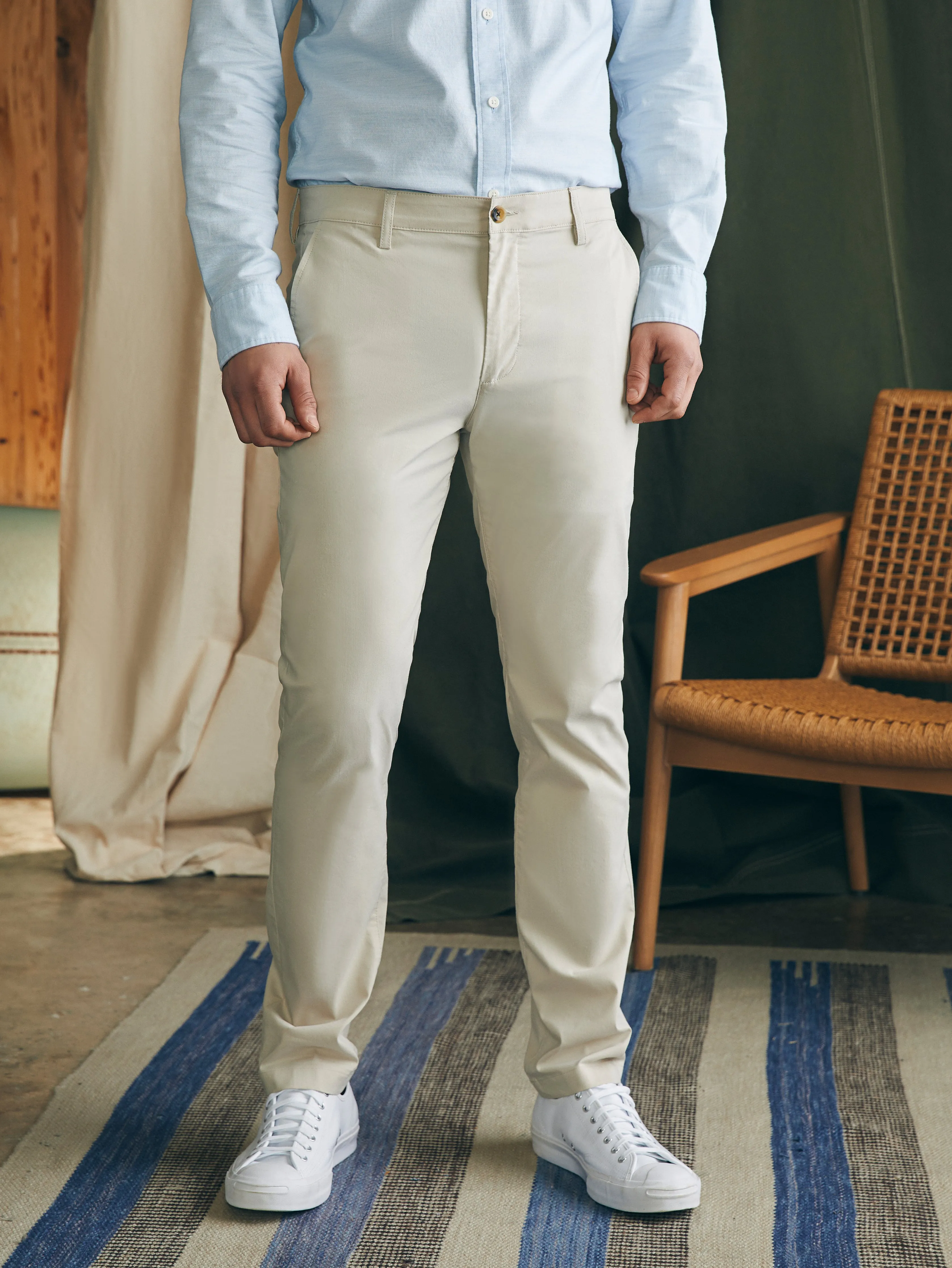 Movement™ Chino Pant (30" Inseam) - Light Sand sold by Faherty