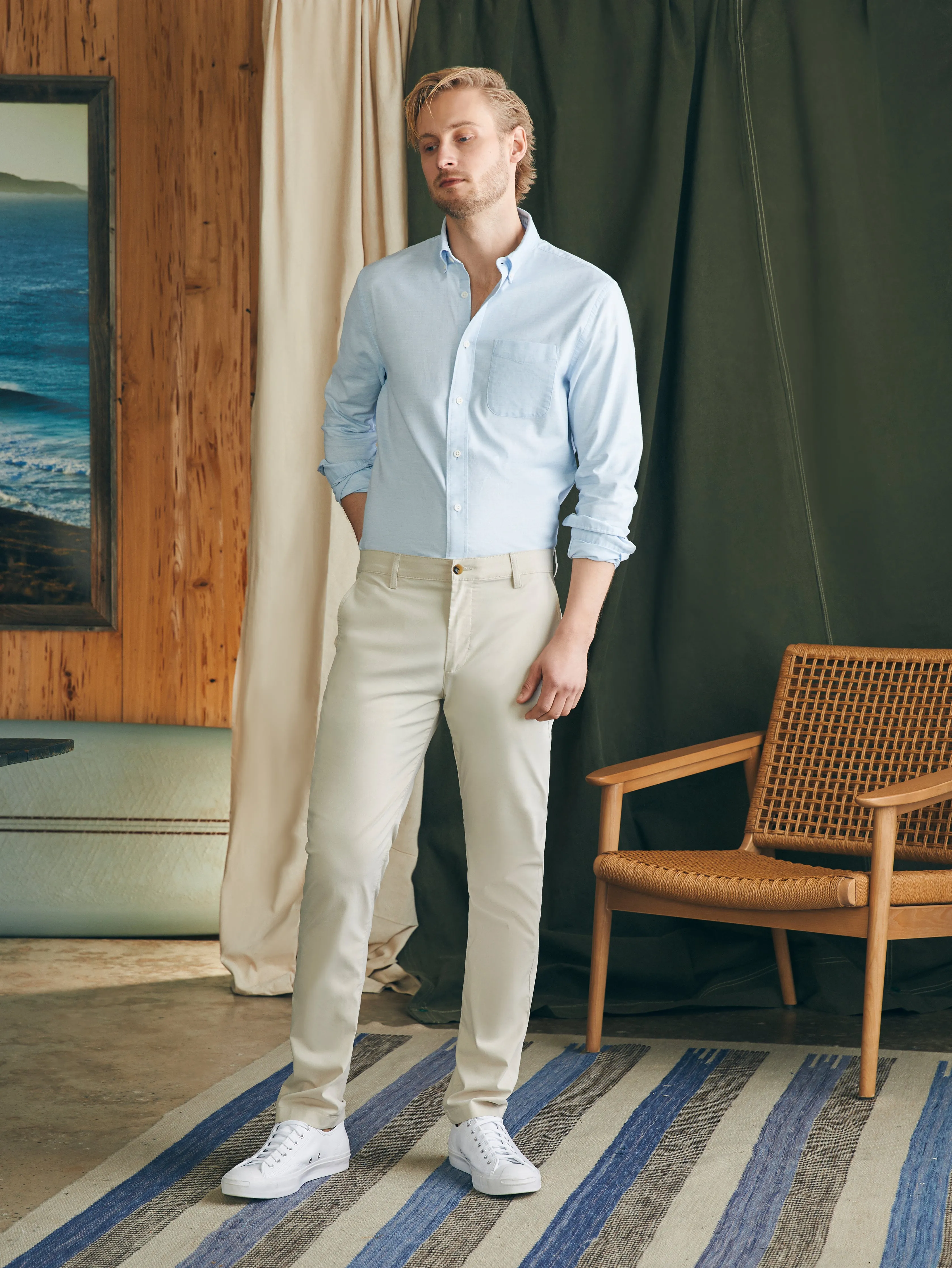 Movement™ Chino Pant (30" Inseam) - Light Sand sold by Faherty product image thumbnail 2