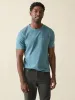 Sunwashed Pocket Tee - Teal Harbor sold by Faherty
