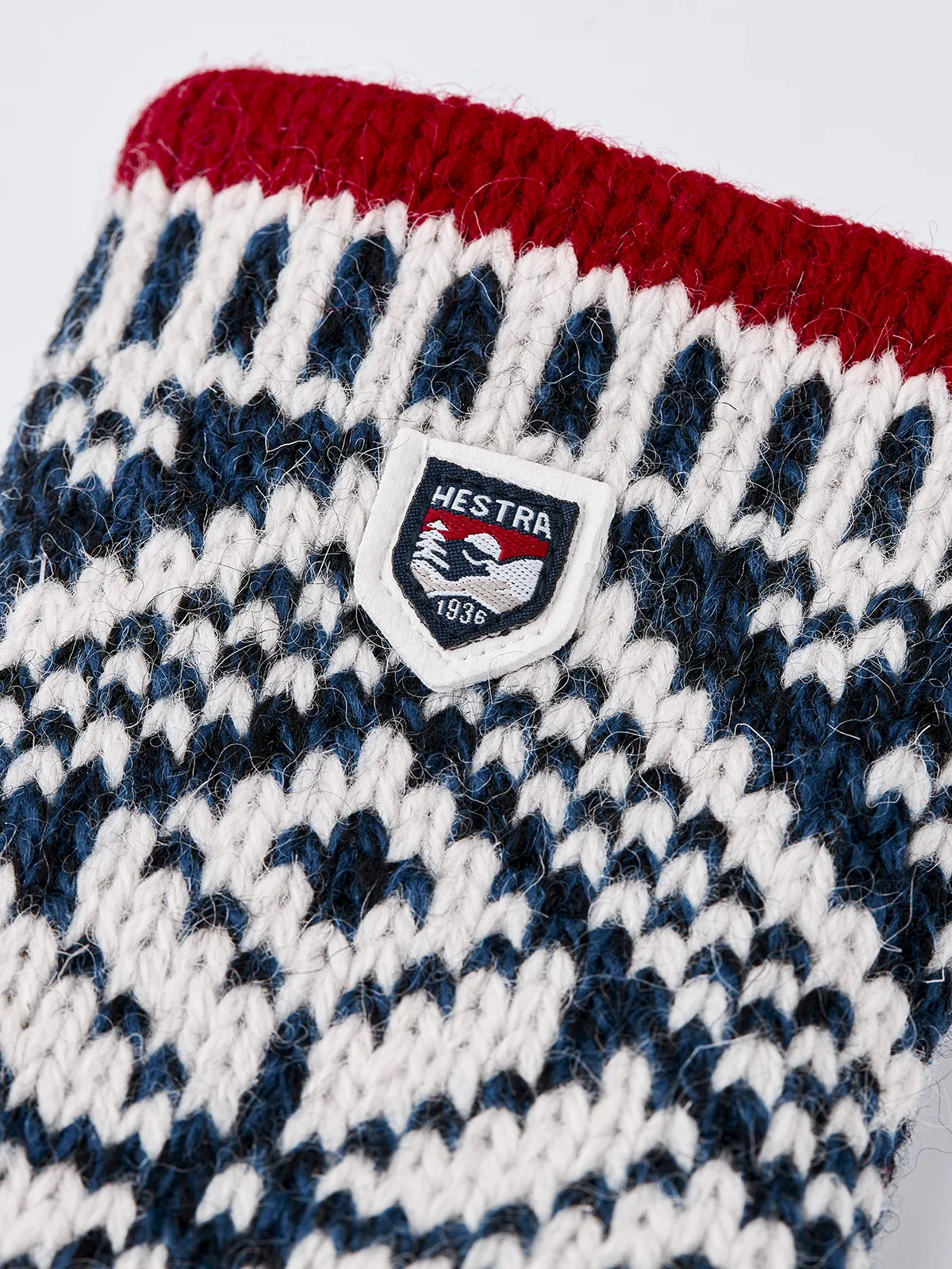 Hestra Nordic Wool Mit - Blue sold by Faherty product image thumbnail 2