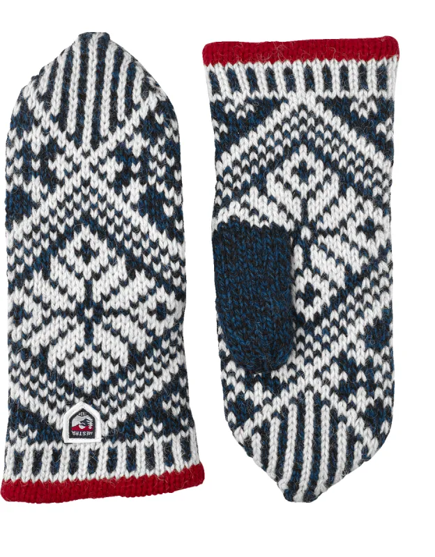 Hestra Nordic Wool Mit - Blue sold by Faherty