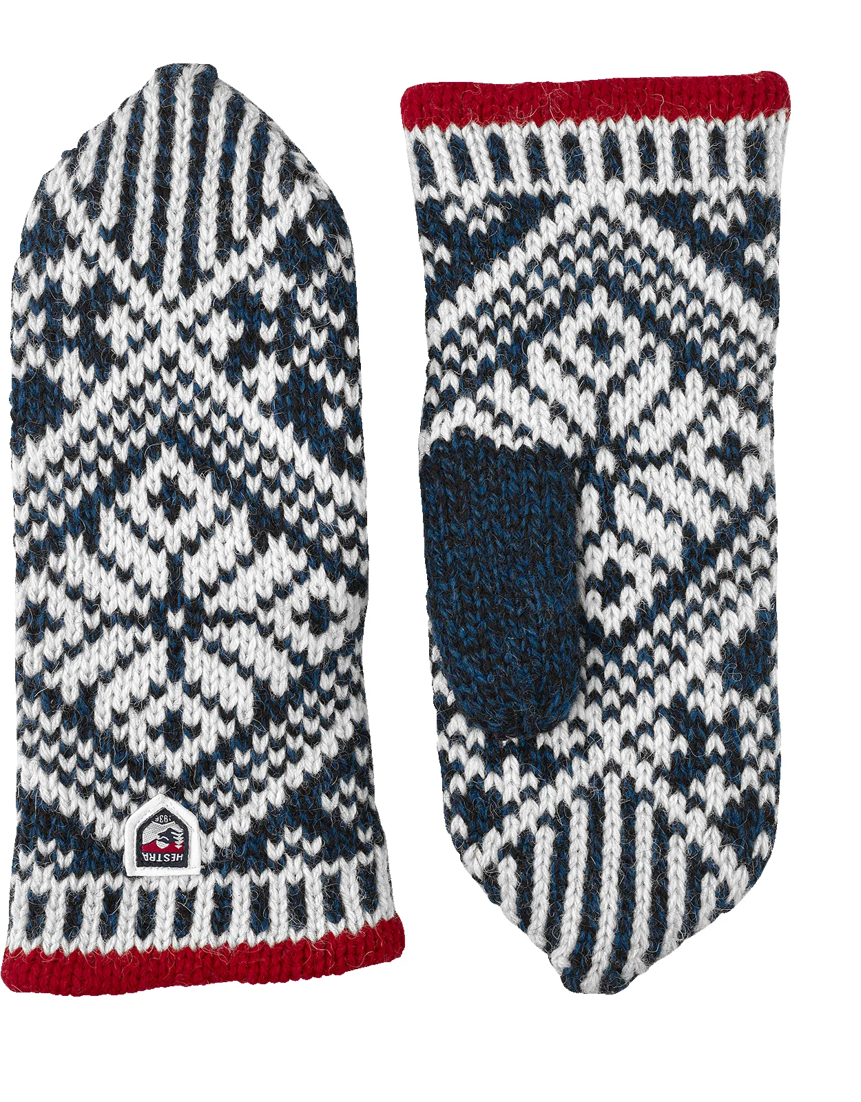 Hestra Nordic Wool Mit - Blue sold by Faherty