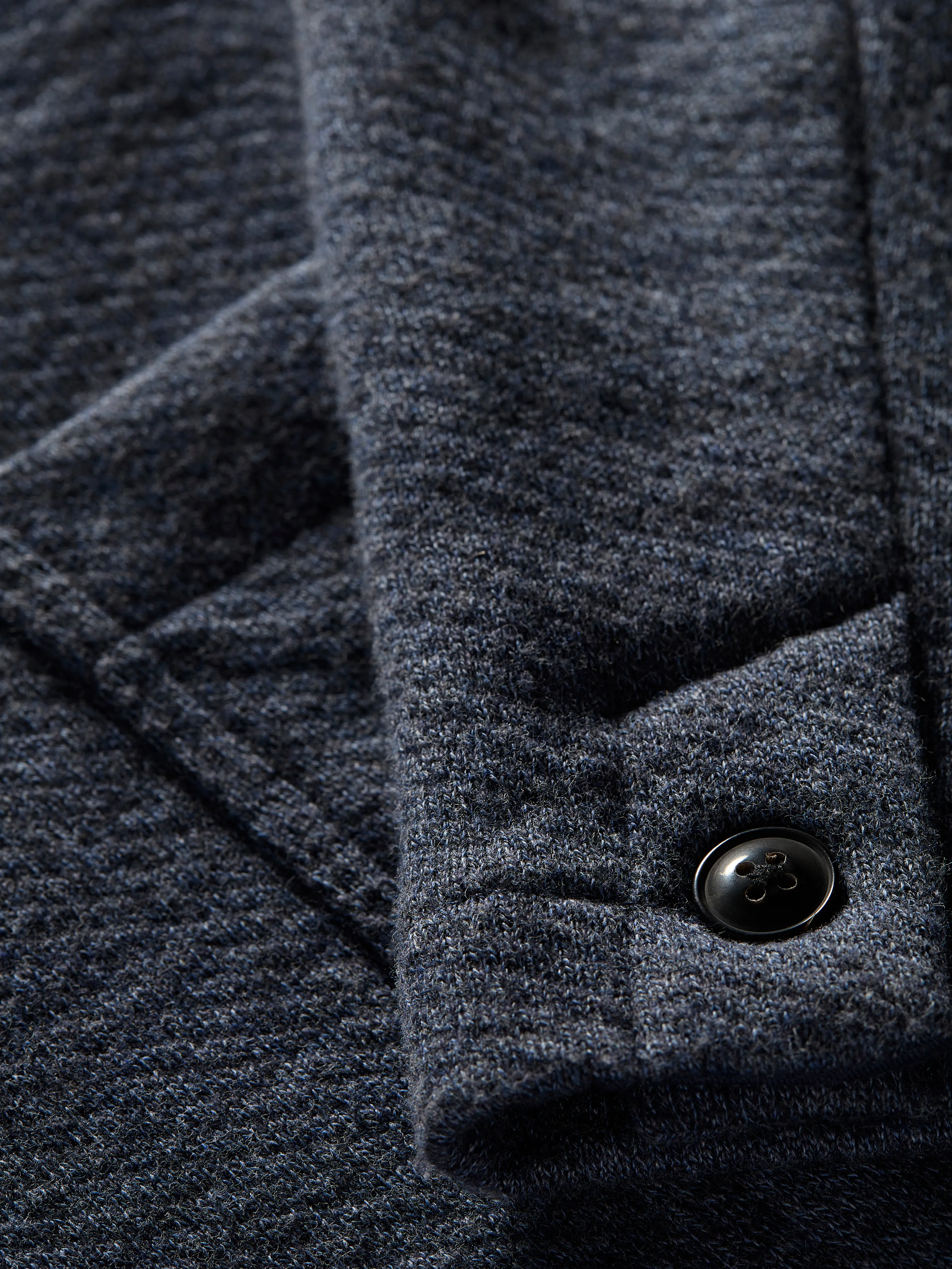 Inlet Knit Blazer (Tall) - Deep Navy Melange sold by Faherty product image thumbnail 3