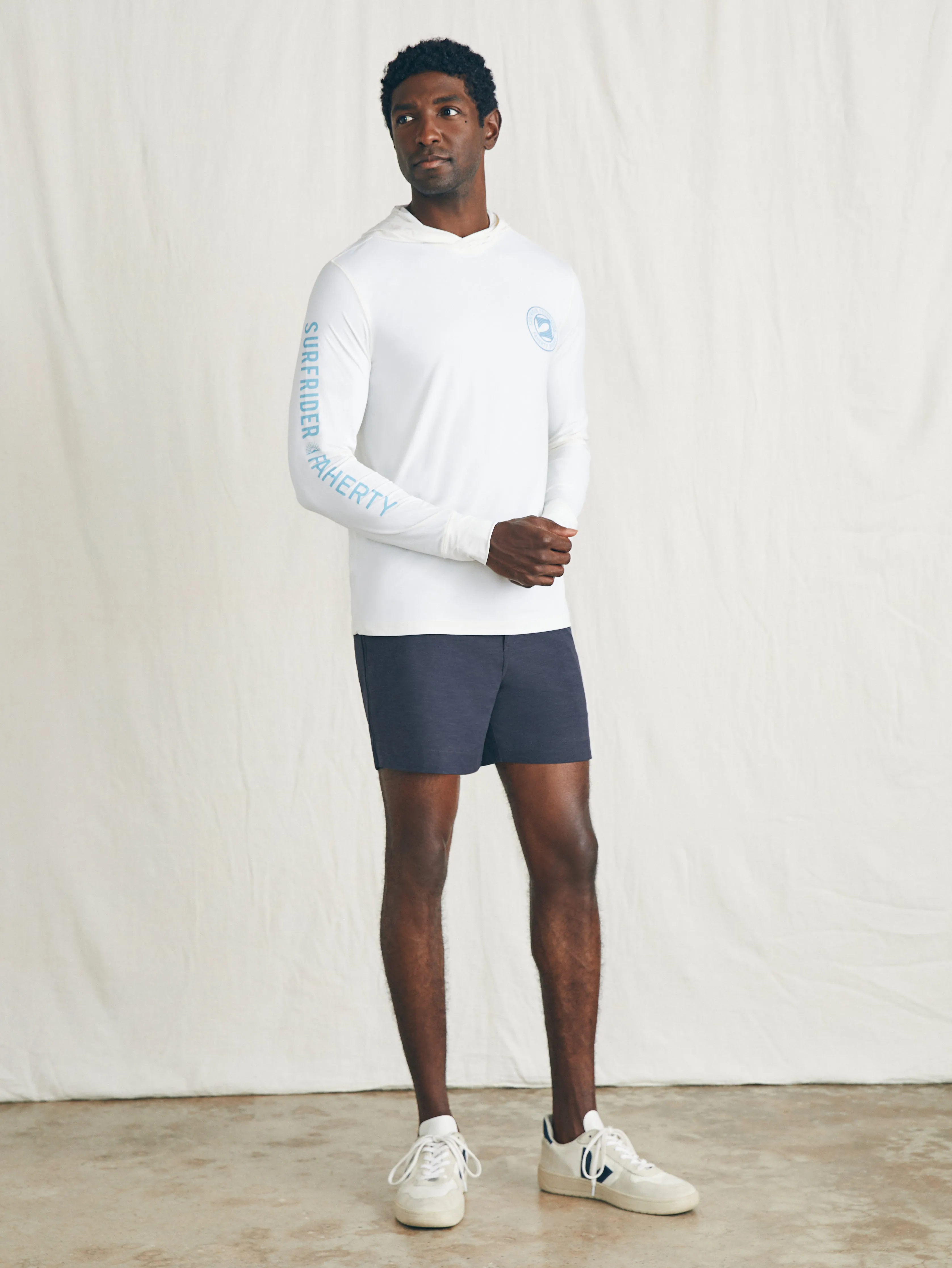 Surfrider Shorelite UPF Hoodie - Pure White sold by Faherty product image thumbnail 5