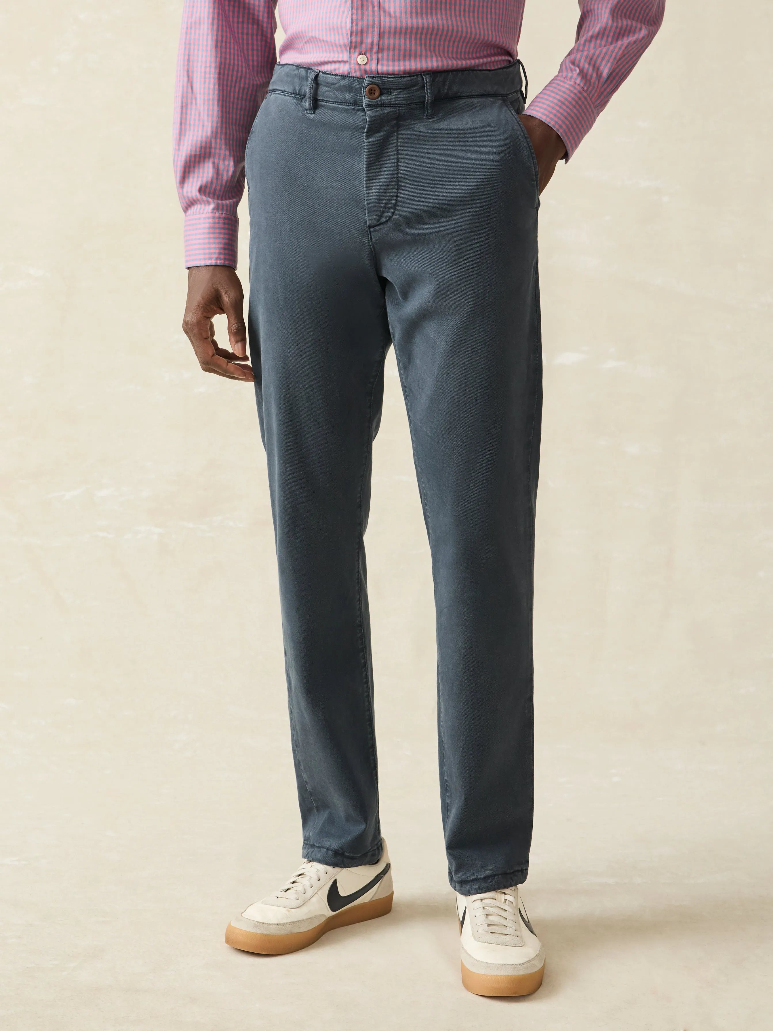 Coastline Stretch Chino - Blue Nights sold by Faherty
