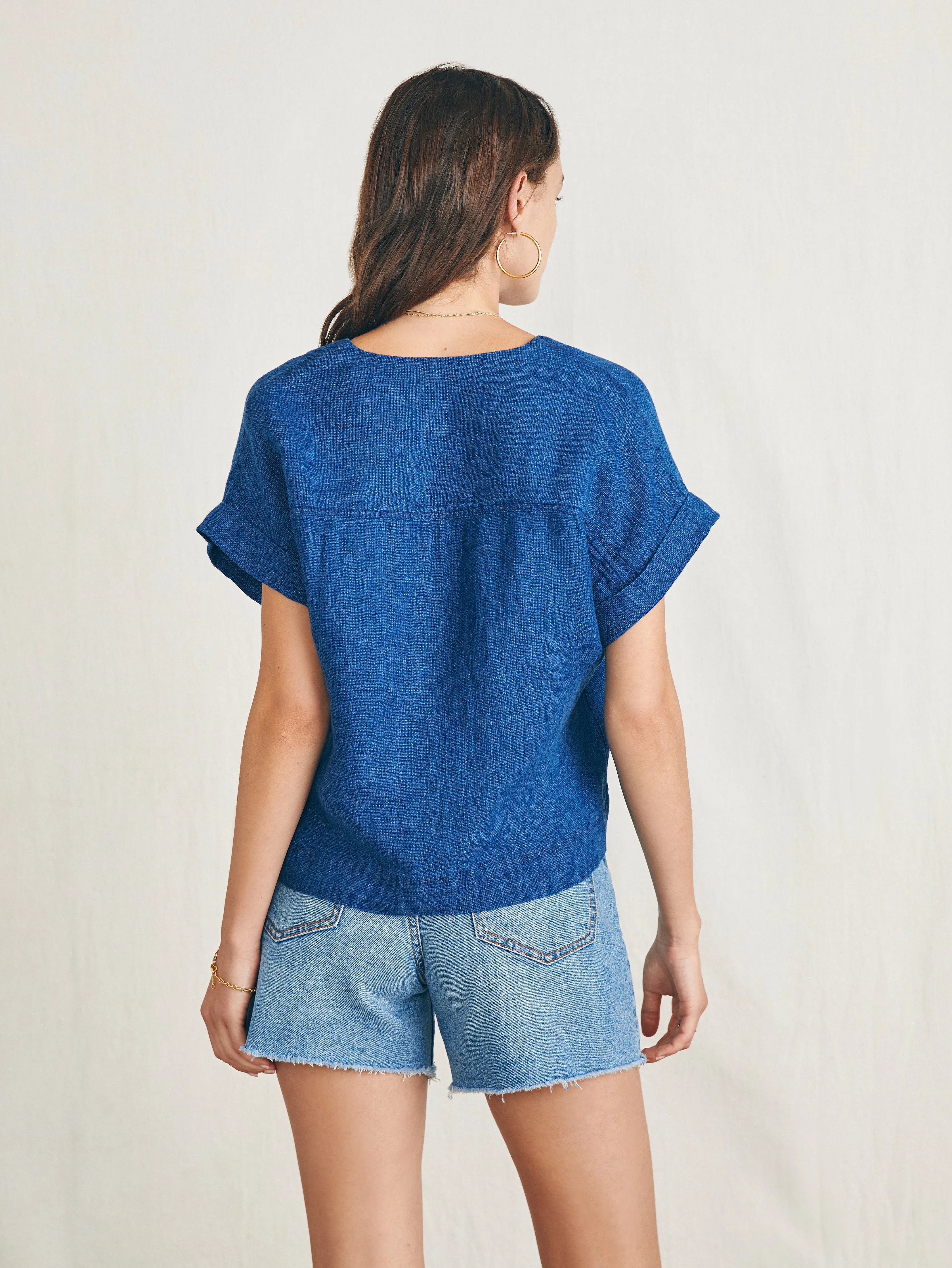 Sanibel Top - Indigo sold by Faherty product image thumbnail 5