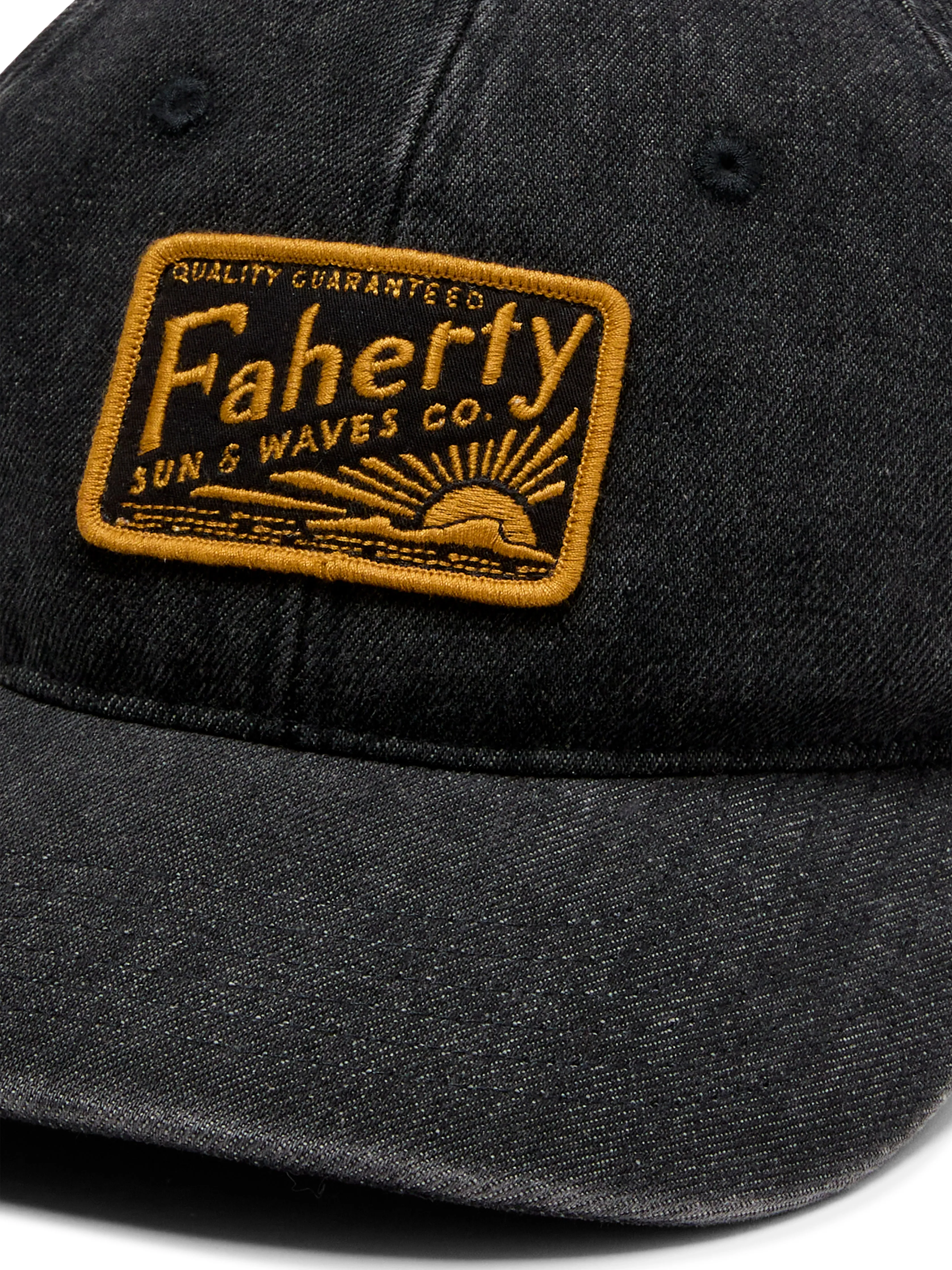 Denim Baseball Hat - Washed Black sold by Faherty product image thumbnail 2