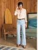 Tried & True Chambray Shirt - Peach Whip sold by Faherty