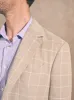 Reserve Linen Yarn Dyed Blazer - Summer Sands Windowpane sold by Faherty