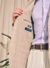 Reserve Linen Yarn Dyed Blazer - Summer Sands Windowpane sold by Faherty