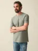 Short-Sleeve Hemp Blend Tee - Olive Dusk sold by Faherty