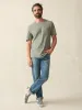 Short-Sleeve Hemp Blend Tee - Olive Dusk sold by Faherty