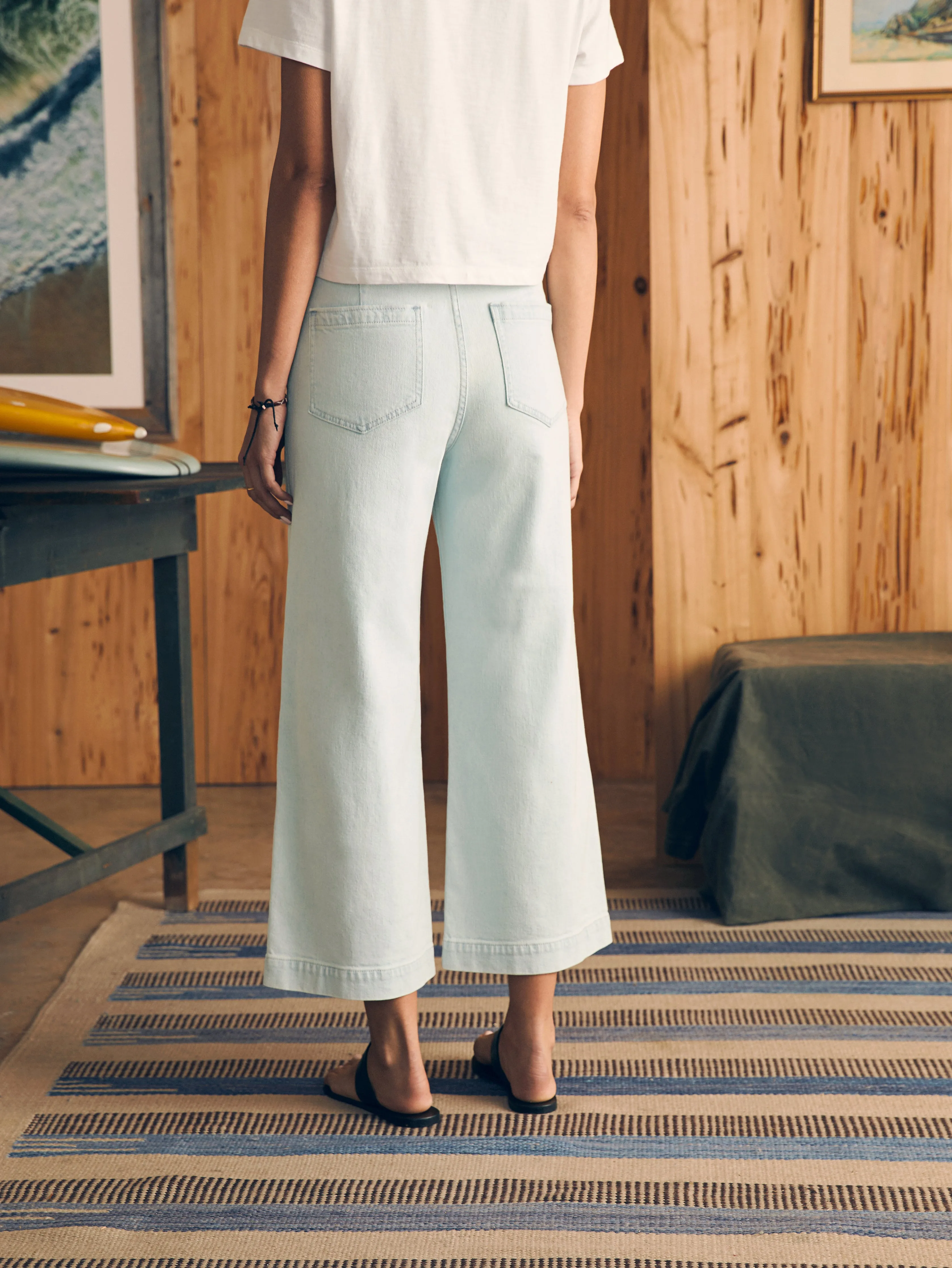 Harbor Crop Jean - Ocean Mist Wash sold by Faherty product image thumbnail 5