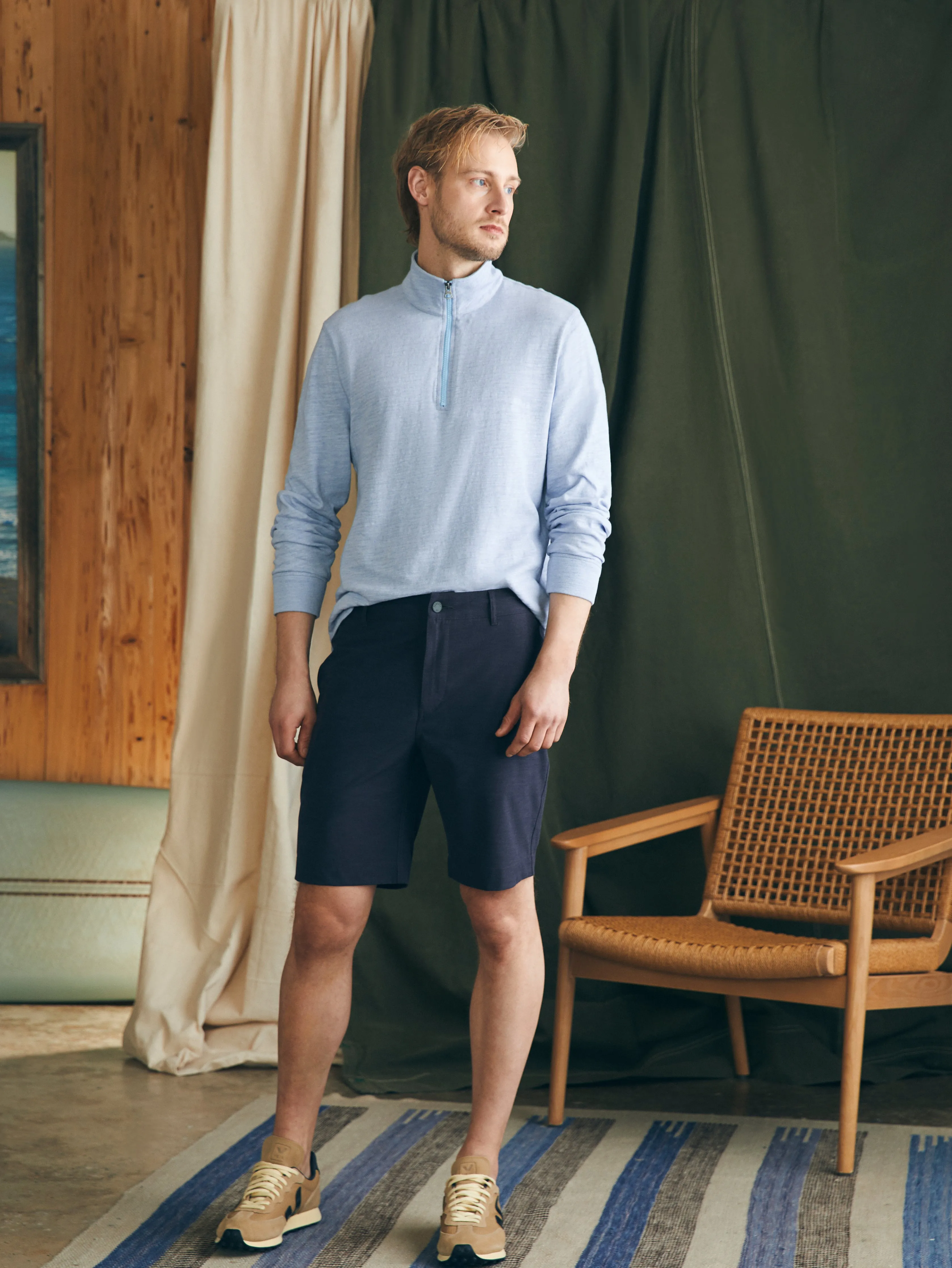 All Day™ Short 1.0 (9" Inseam) - Charcoal sold by Faherty product image thumbnail 3