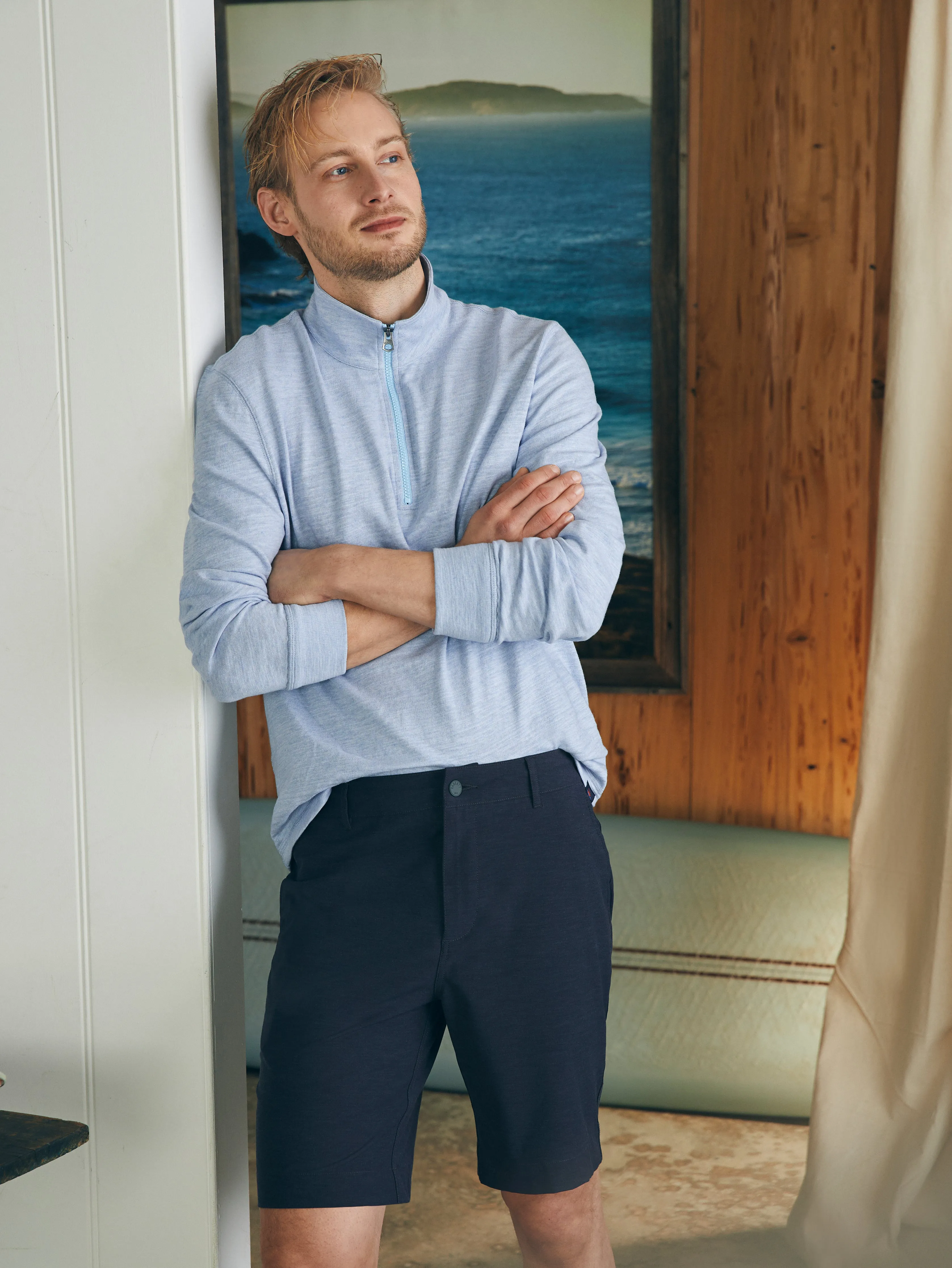 All Day™ Short 1.0 (9" Inseam) - Charcoal sold by Faherty product image thumbnail 2