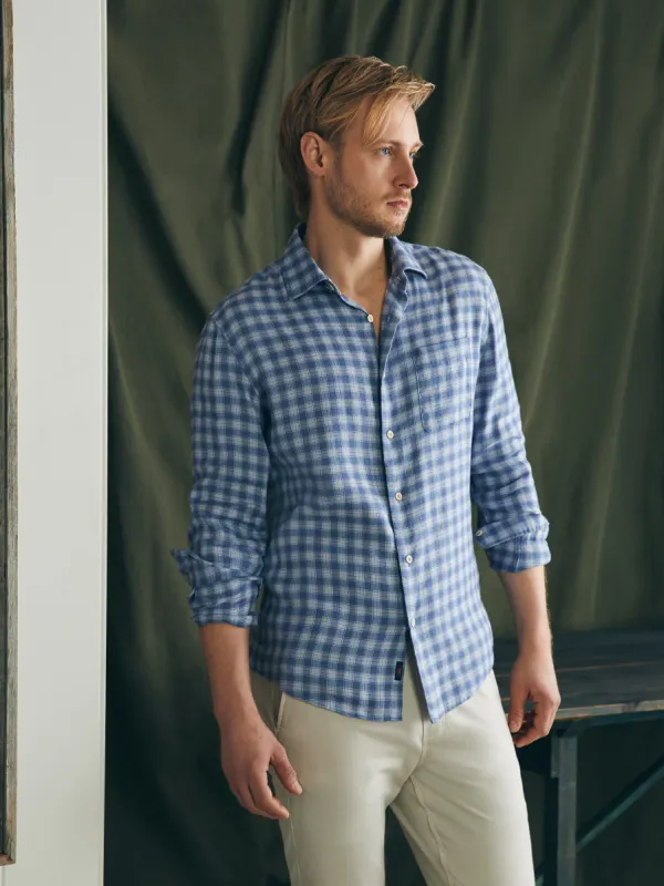 Weekend Blend Shirt - Rockville Blue Plaid sold by Faherty