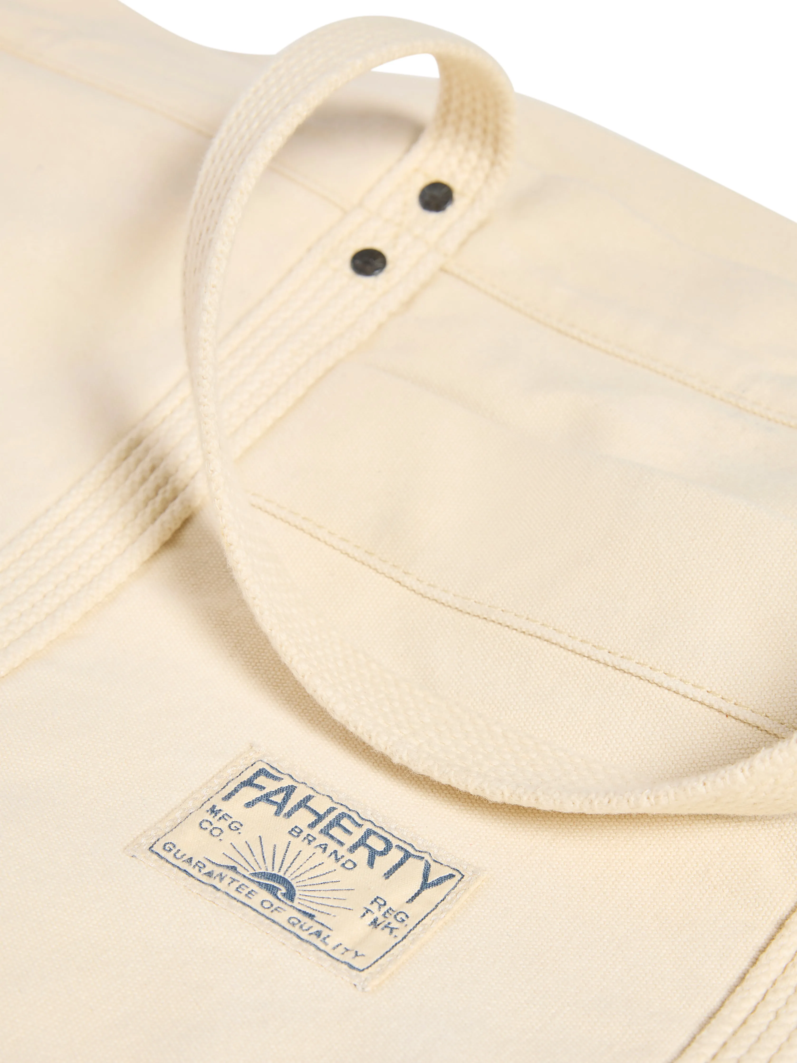 Medium Sunwashed Canvas Tote - Ecru sold by Faherty product image thumbnail 3