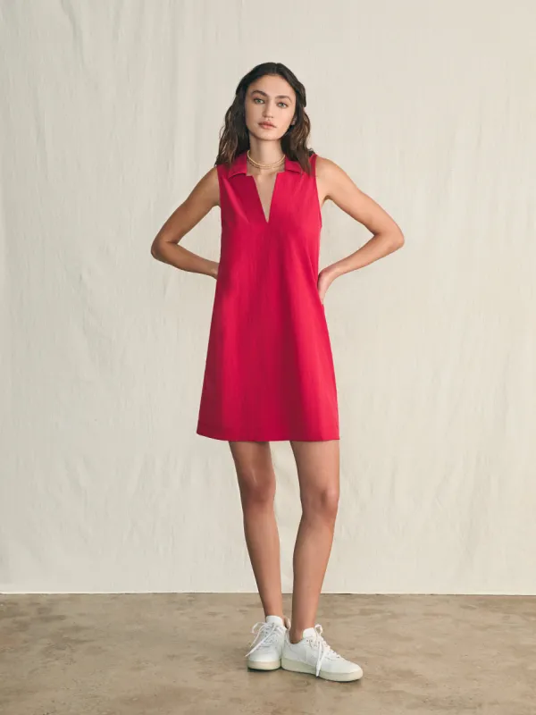 All Day Polo Dress - Granita sold by Faherty