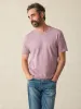 Sunwashed Tee (Tall) - Faded Grape sold by Faherty