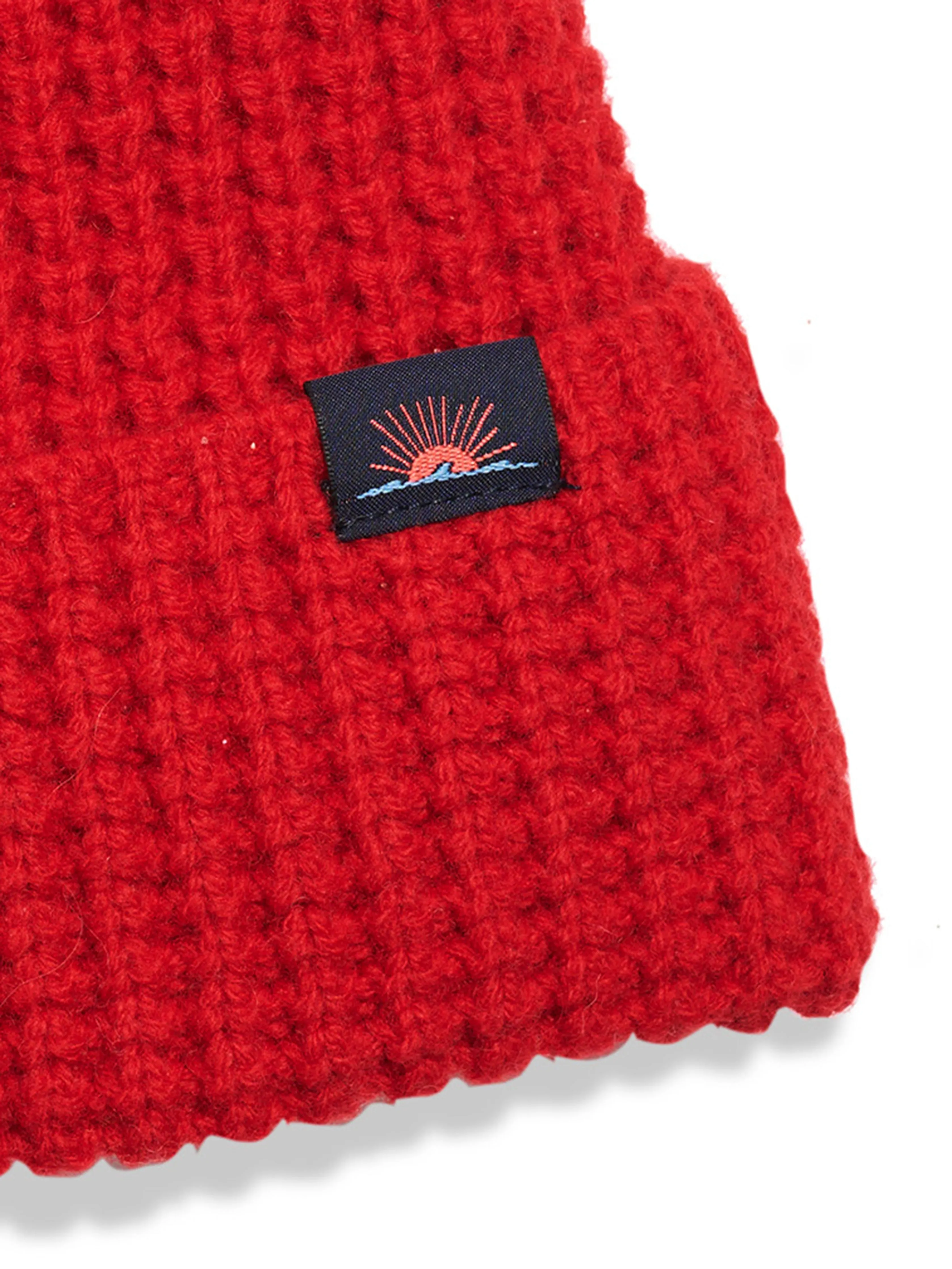 Waffle Beanie - Red sold by Faherty product image thumbnail 2