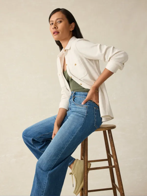 Legend™ Sweater Shirt - Off White sold by Faherty