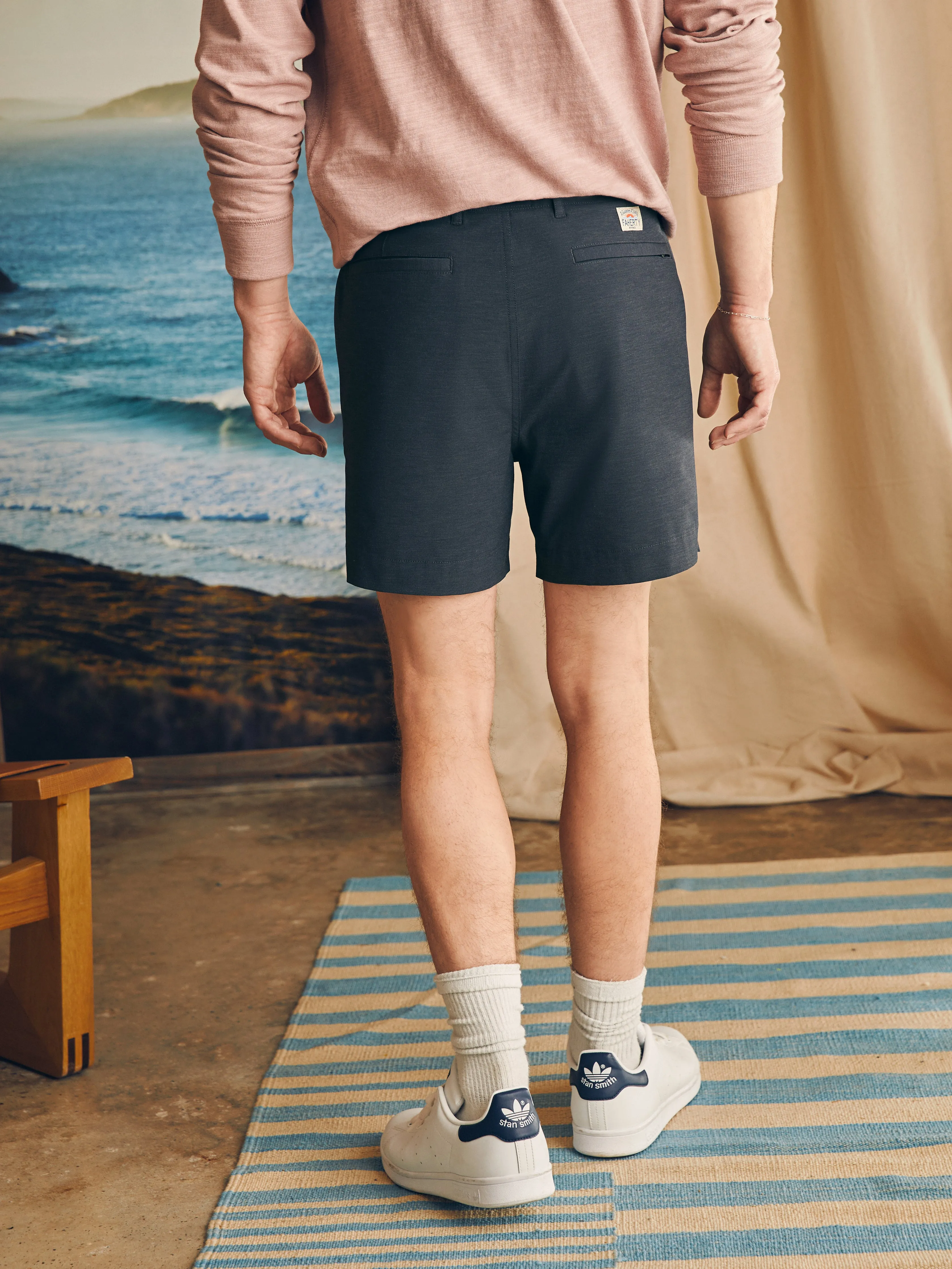 All Day™ Short 1.0 (5" Inseam) - Charcoal sold by Faherty product image thumbnail 5