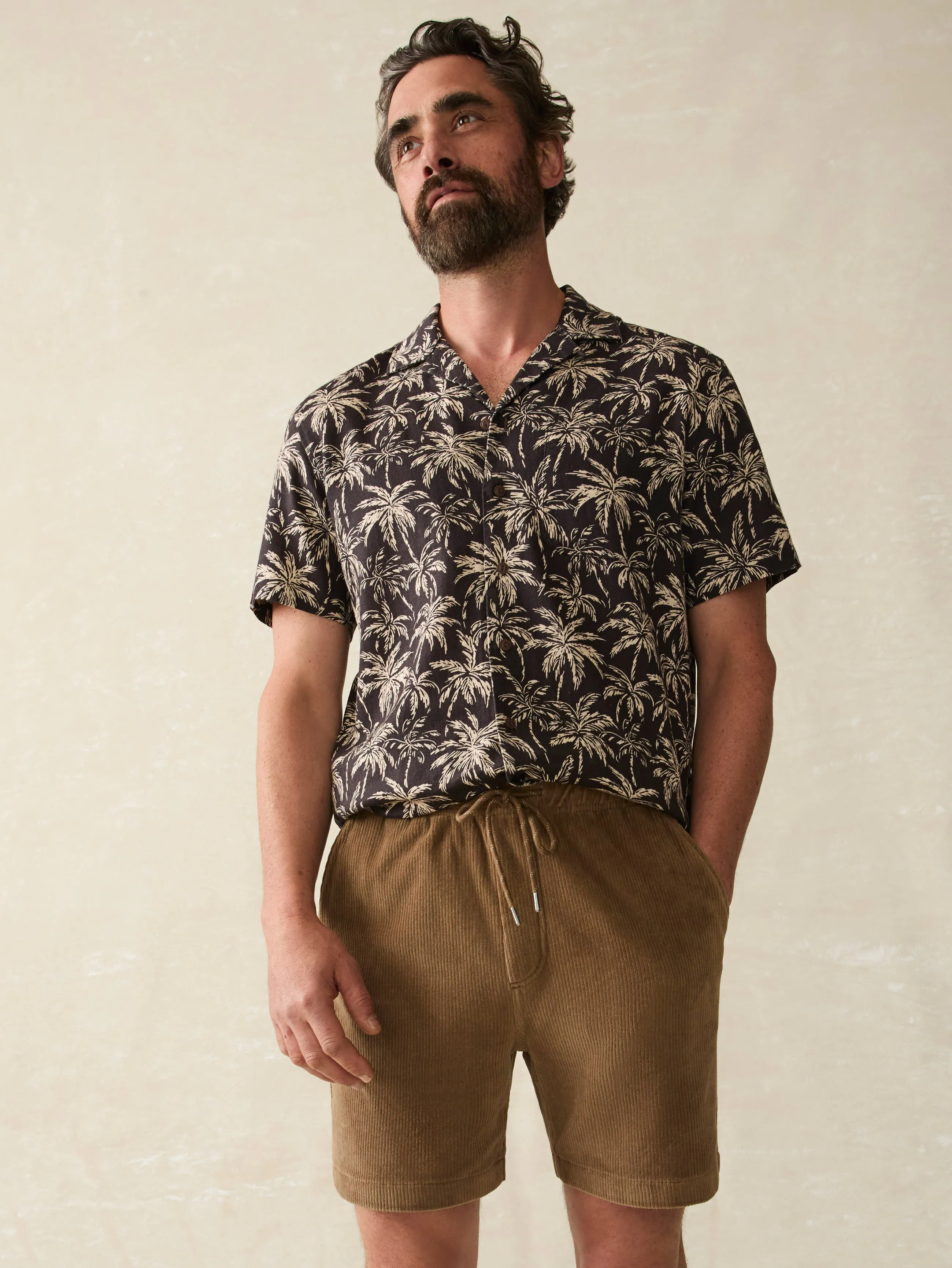 Essential Italian Knit Cord Short (6" Inseam) - Spring Umber sold by Faherty product image thumbnail 3