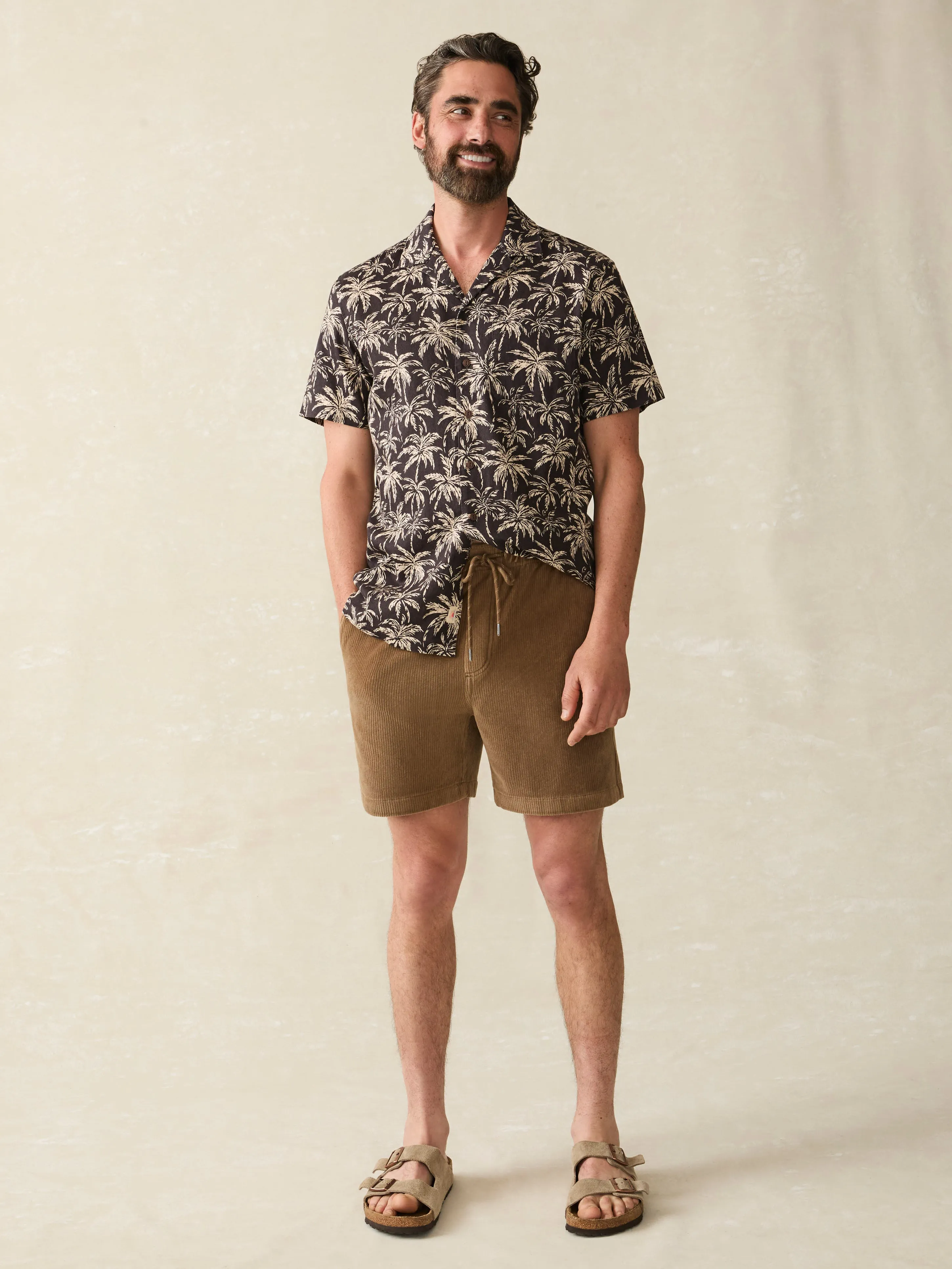 Essential Italian Knit Cord Short (6" Inseam) - Spring Umber sold by Faherty product image thumbnail 4