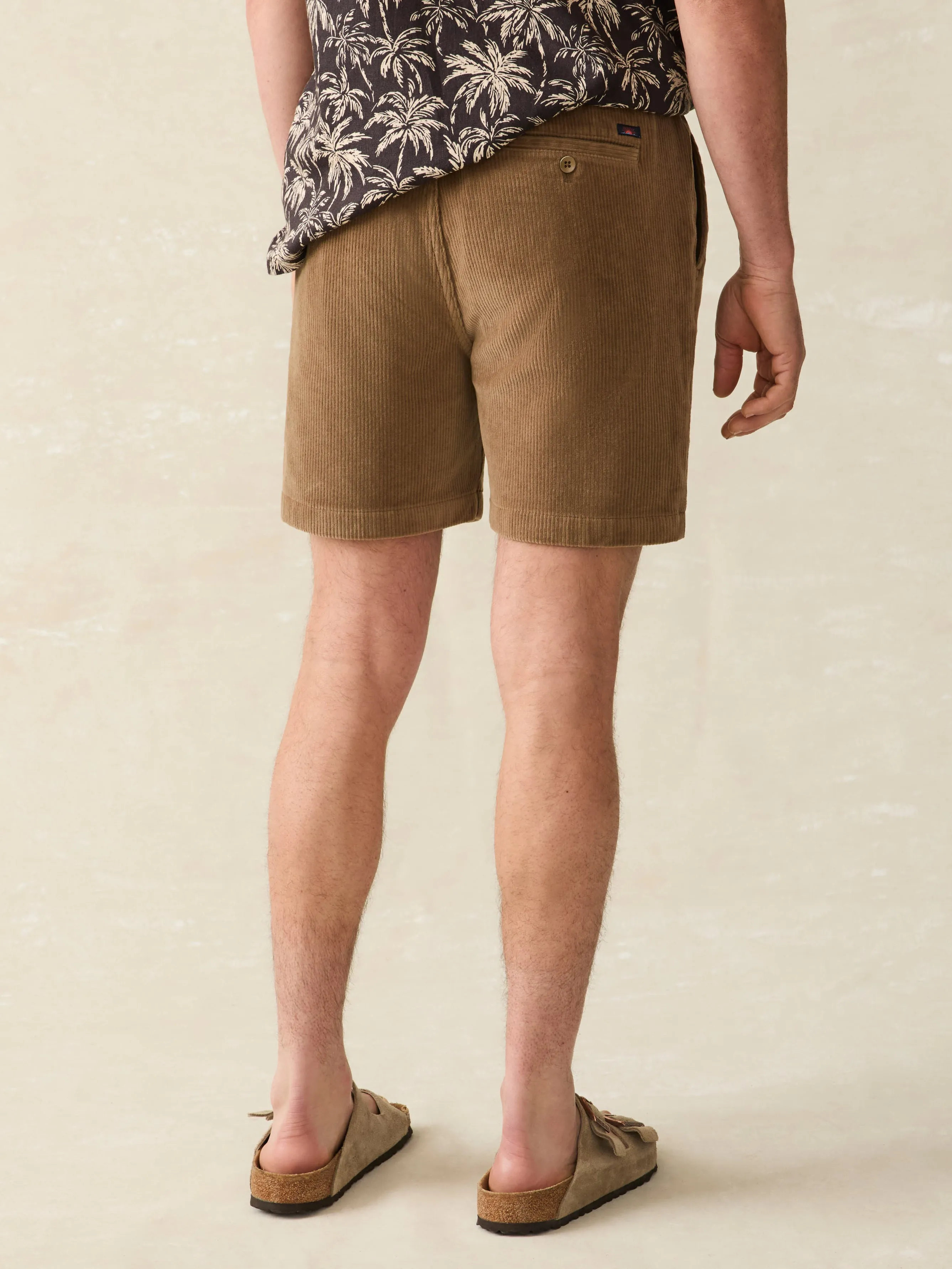 Essential Italian Knit Cord Short (6" Inseam) - Spring Umber sold by Faherty product image thumbnail 5
