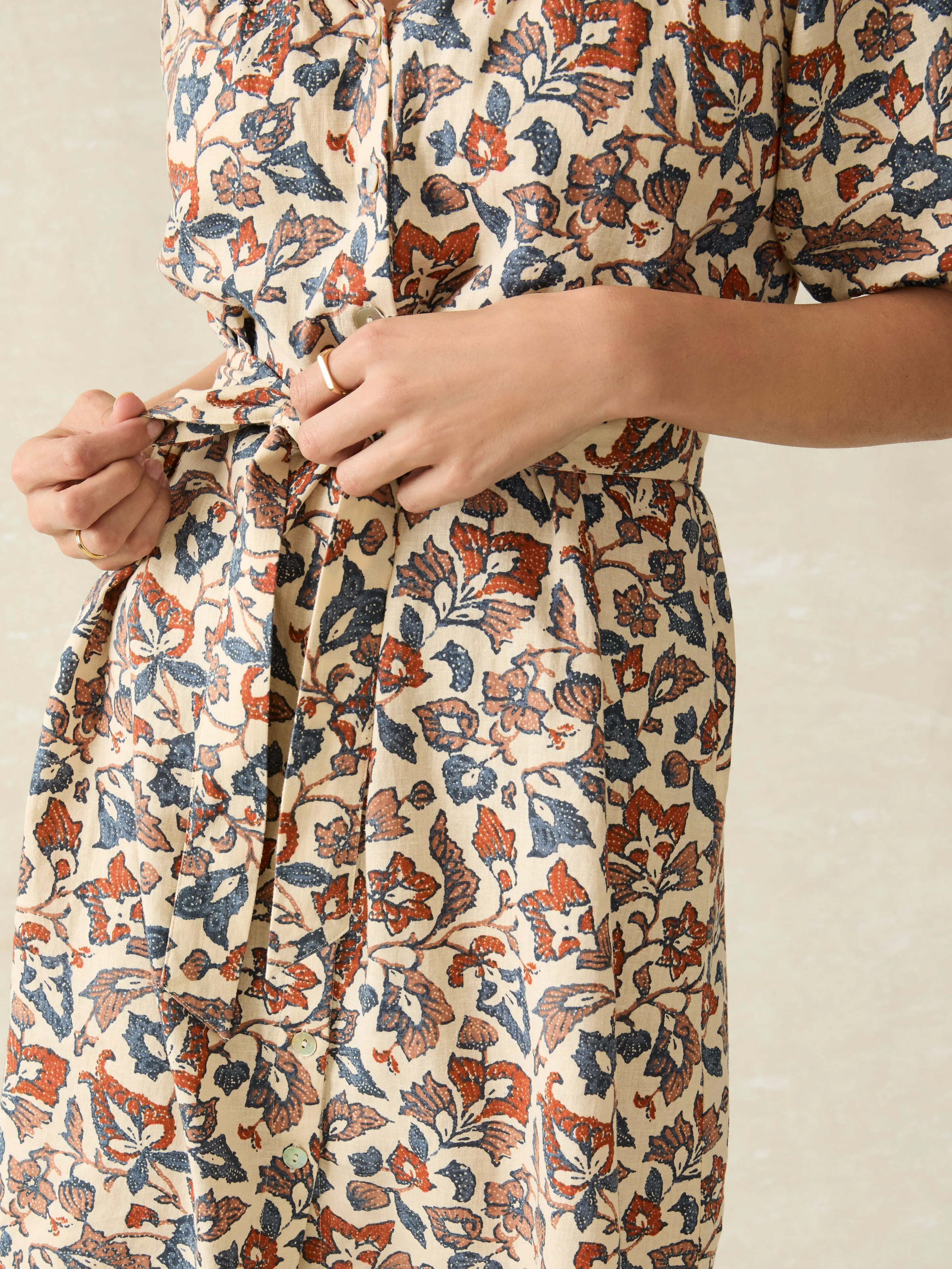 Carmel Mini Dress - Ginger Maplewood Floral sold by Faherty product image thumbnail 2