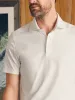 Movement™ Short-Sleeve Pique Polo Shirt - Pure White sold by Faherty
