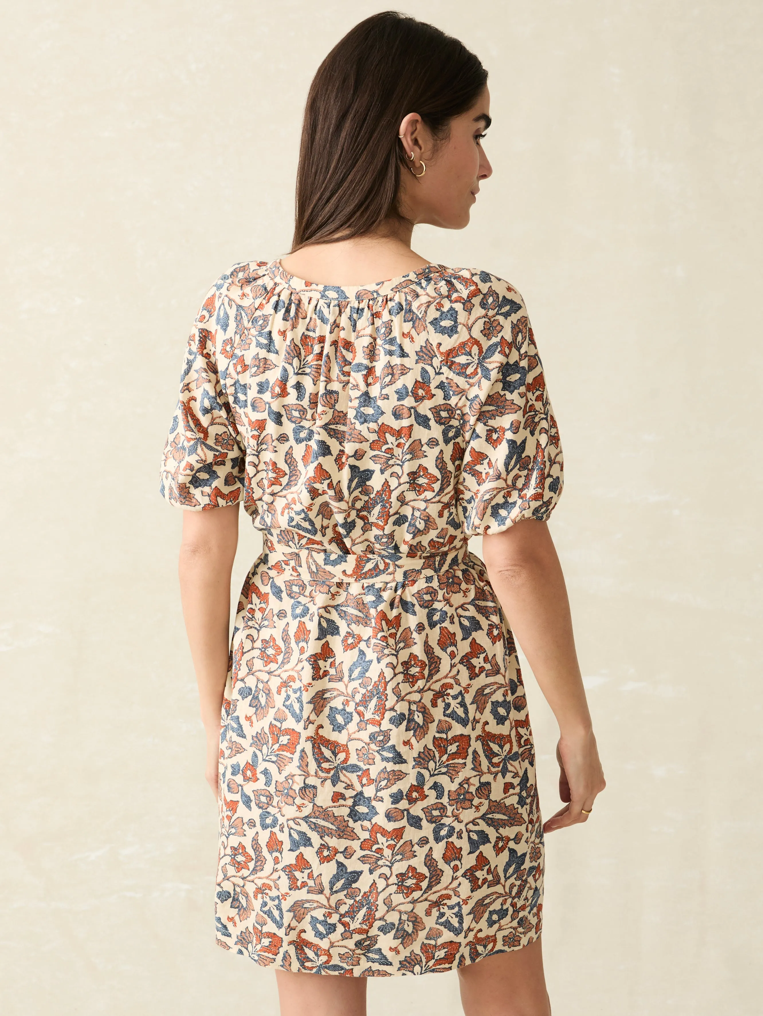 Carmel Mini Dress - Ginger Maplewood Floral sold by Faherty product image thumbnail 5
